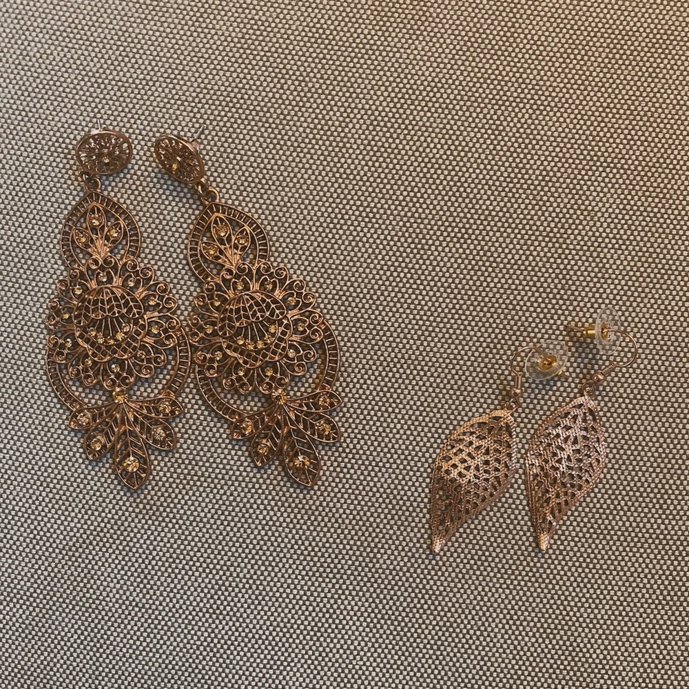 Rose Gold Earrings